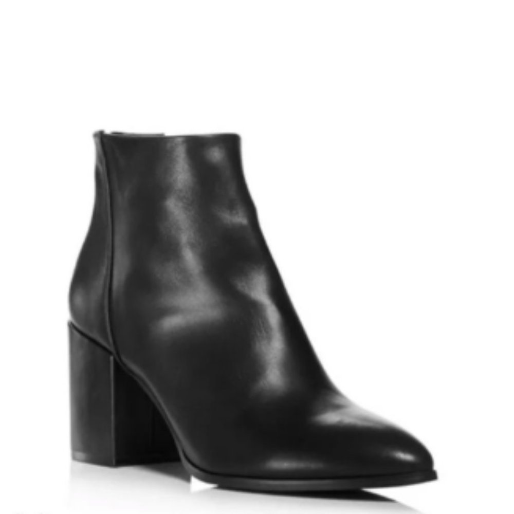 Black pointed leather boot bloomingdales aqua 7.5